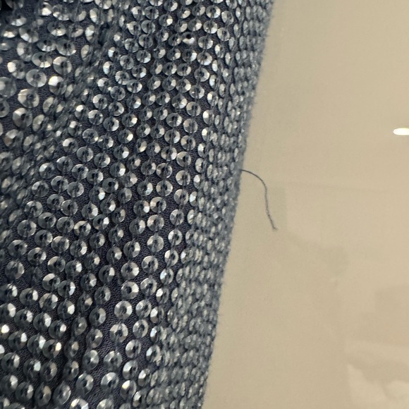 MLV Carmen sequin dress in blue - Picture 8 of 13